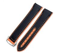yeziu New Nylon Rubber Watchband Fit For Omega Seamaster 300 AT150 Speedmaster Silicone Watch Strap(Beige,20mm)