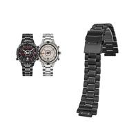 yeziu Notch Steel Strap For TIMEX Tide Expedition Mariner T2N721 TW2V49000 Watch Band Accessory(Black a)