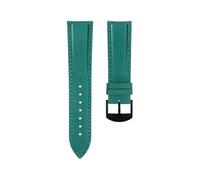 yeziu Nylon leather watch strap for Breitling Avenger Navitimer Challenger Blackbird and Superocean(Green black2)