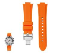 yeziu Resin Silicone Watch Band For TIMEX Tide Compass Series T2N721 T2N720 Watch strap Accessories(Oranges b)