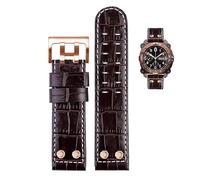 yeziu Rivet genuine leather watch strap for Hamilton Khaki H78555553 H78626583 H77616533 watch band with Pin buckle(Brownrr2,22mm)