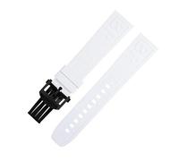 yeziu Rubber Letter Watchband For Breitling Professional Superocean Navitimer Bracelet 22mm(White A)