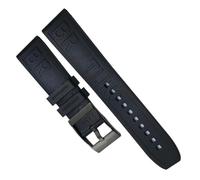 yeziu Rubber Strap Watch For Breitling SUPEROCEAN Avenger Color Watchband Diving Sports Wristband(Black black,20mm)