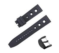 yeziu Rubber Watch Strap For Breitling Avenger, Super Ocean, Premier, Challenger, And Blackbird Reconnaissance Aircraft Models(Blackb2)