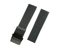 yeziu Rubber watch strap for the Breitling Avenger Super Ocean Challenger(Blackb matte)