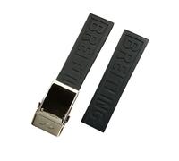 yeziu Rubber watch strap for the Breitling Avenger Super Ocean Challenger(Blacks shiny)