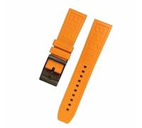 yeziu Rubber watch strap for the Breitling Avenger Super Ocean Challenger(Orangeb)