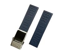 yeziu Rubber watch strap for the Breitling Avenger Super Ocean Challenger(Sapphire blues shiny)