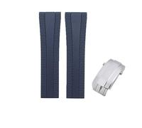 yeziu Rubber watch straps for Breitling l Superocean, Challenger, Avenger,reconnaissance aircraft(Dblue)