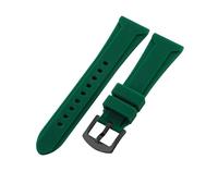 yeziu Silicone Mens Watch Strap For Diesel DZ4318/7395/4496/4323 Rubber band(Dark greenb a,24mm)