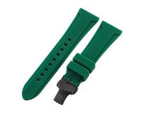 yeziu Silicone Mens Watch Strap For Diesel DZ4318/7395/4496/4323 Rubber band(Dark greenb b,26mm)
