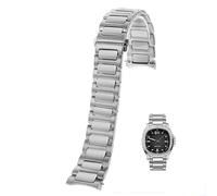 yeziu Stainless Steel Watch Strap For Mido Multiport TV M049 526A Curved Solid WatchBand M049 Men's Metal Bracelet(Silver)