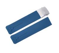 yeziu Watch strap for Tissot Racing Series T013/47/81/89 417A Waterproof silicone rubber band for both men and women(Blues,21mm)