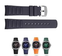 yeziu Waterproof Rubber Watch Strap For Mido Multifort TV M049.526 M049 Curved Interface Silicone Watchband(Coal Black)