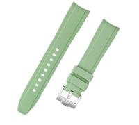 yeziu Waterproof Silicone Watch Straps For Tissot Le Locle 1853 T410 Couturier Carson For Both Men And Women(Light green,19mm)