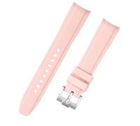 yeziu Waterproof Silicone Watch Straps For Tissot Le Locle 1853 T410 Couturier Carson For Both Men And Women(Pink,21mm)