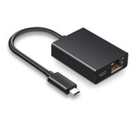 YEZriler Ethernet Adapter for Fire TV Stick, Micro USB to RJ45 Ethernet Adapter Compatible with Fire TV Stick/4K/4K Max, Cube, Chromecast Ultra Audio - Black