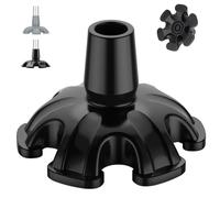 YF 16mm Non-Slip Rubber Ferrules, Heavy-Duty Self-Standing Cane Tips with 6 Support Points, Replacement Ends for Walking Sticks, Canes, Crutches & Mobility Aids