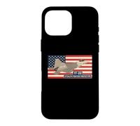 YF-22 Stealth Fighter Jet Prototype American Flag Case for iPhone 16 Pro Max