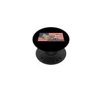 YF-22 Stealth Fighter Jet Prototype American Flag PopSockets Adhesive PopGrip