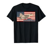 YF-22 Stealth Fighter Jet Prototype American Flag Value Graphic T-Shirt
