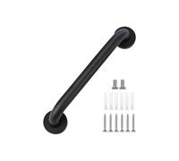 YF Bathroom Grab Rail - 30 cm Stainless Steel Black Anti-Slip Safety Bar, Shower and Bath Support Handle for Toilet, Kitchen, Steps, Elderly, Disabled, and Adults