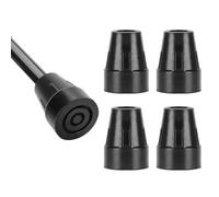 YF Rubber Walking Stick Ferrules, 19 mm Replacement Rubber Tips, Durable Non-Slip Rubber Replacement Feet Pad for Walking Cane/Crutch Tips, 4 Pack