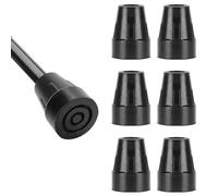 YF Rubber Walking Stick Ferrules, 19 mm Replacement Rubber Tips, Durable Non-Slip Rubber Replacement Feet Pad for Walking Cane/Crutch Tips, 6 Pack