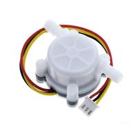 YF-S401 Water Flow Sensor Switch for Coffee Machine & Heater - Hall Effect Fluid Meter with Stainless Steel Shaft, DC 5-18V, 1-30L/min Range