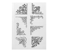 YFairy Clear Stamp Corner Silicone Clear Seal Stamp DIY Scrapbooking Embossing Photo Album Decorative Paper Card Craft Art Handmade Gift