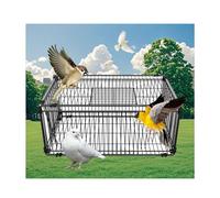 YFAURNDE Bird trap,Pigeon Cage with One-Way Entry, Chicken Cage Poultry Basket One-way design, easy-to-clean design, four-door access(40 * 40cm/15.7 * 15.7in)