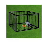 YFAURNDE Bird Trap Pigeon coop with one-way entry door One-Way Entrance Trapping U-Trap Door for Quail Doves Small Birds, Single Entrance, Outdoor Patio(Black,70 * 40cm)