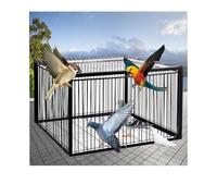YFAURNDE Cage Feral Pigeon Humane Way,One-Way Entrance Trapping U-Trap Door for Quail Doves Complete accessories, simple structure, suitable for outdoor use(Black,70 * 40cm)