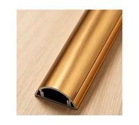 YFAURNDE Cord Covers for Wires on Floor, Floor Cord Covers for Wires, Self-adhesive mounting; suitable for offices, homes, workshops, warehouses, and performance venues.(Gold,No. 5-5m)