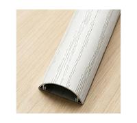 YFAURNDE Cord Covers for Wires on Floor, Floor Cord Covers for Wires, Self-adhesive mounting; suitable for offices, homes, workshops, warehouses, and performance venues.(White Wood Grain,No. 4-5m)