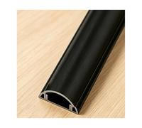 YFAURNDE Cord Covers for Wires on Floor, Floor Cord Covers for Wires, Self-adhesive mounting; suitable for offices, homes, workshops, warehouses, and performance venues.(Black,No. 3-1m)