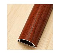 YFAURNDE Cord Covers for Wires on Floor, Floor Cord Covers for Wires, Self-adhesive mounting; suitable for offices, homes, workshops, warehouses, and performance venues.(Red Wood Grain,No. 5-1m)