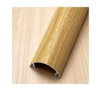 YFAURNDE Cord Covers for Wires on Floor, Floor Cord Covers for Wires, Self-adhesive mounting; suitable for offices, homes, workshops, warehouses, and performance venues.(Yellow Wood Grain,No. 5-1m)