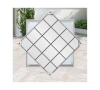 YFAURNDE Embedded manhole cover Invisible Sewage Basin,Outdoor Heavy Duty Stainless Steel Manhole Covers,Check garden decoration, paving, lawn, paving slabs(80 * 80 * 8cm/31.4 * 31.4 * 3.14in)