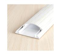 YFAURNDE Floor Cord Cover, Extension Cord Covers for Floor, Protects Cables, Prevents Tripping, and Facilitates Tidy Storage; Suitable for Use on Floors and Walls.(White Wood Grain,No. 3-3m)