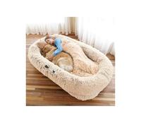 YFAURNDE Human & Pet Bed, Bean Bag Dog Bed,Human Dog Bed for Adult,Kids and Pets,Nap, Large, Comfortable, Orthopedic(Beige)