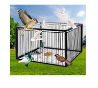 YFAURNDE Pigeon Cage Skylight Devise on The Top, Pigeon coop with one-way entry door One-time entrance, outdoor terrace, pigeon catching(Black,70 * 40cm)