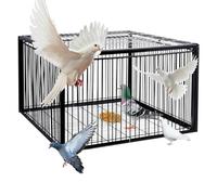 YFAURNDE Pigeon Traps with Escape-Proof Design,Pigeon Cage, Cage Feral Pigeon Humane Way Pigeon Cage with One-Way Entry, Ideal Pigeons Coop(60 * 40cm)