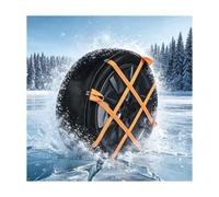 YFAURNDE Snow Socks for Tires, Winter Tire Snow Chains, Exceptional Grip | 360° Full Coverage, Quick And Easy to Install; Suitable for Sedans and Pickup Trucks(265/55R17)