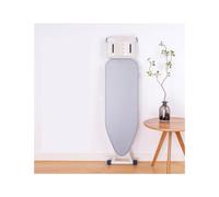YFAURNDE Space-Saving Ironing Stand,6-level height adjustment, widened and enlarged panel, foldable for storage, time-saving and efficient, with non-slip feet(Silver Gray,110 * 34cm)