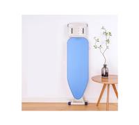 YFAURNDE Space-Saving Ironing Stand,6-level height adjustment, widened and enlarged panel, foldable for storage, time-saving and efficient, with non-slip feet(Blue,110 * 34cm)