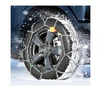 YFAURNDE Tire Chains, Winter Tire Snow Chains, Anti skid, Anti sideslip | Self Securing, Reusable; Suitable for Sedans, Pickup Trucks, and Suvs(155/80R15)