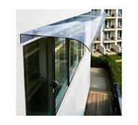 YFAURNDE Window Awning Transparent Pc Panel，Transparent Front Door Canopy，Provides Shade And Shelter From Rain; Suitable For Outdoor Patios.(Elevation,290cm/114.4in)