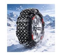 YFAURNDE Winter Tire Snow Chains, Traction Chain, Strong Grip | Full Coverage Design, Cold Resistant and Wear Resistant, Easy to Install(245/65R19)