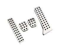 YFBH Car Foot Pedals Gas Brake Pedals Cover Rest Pedal Cover For MAZDA 2 3 6 For Demio For Axela For ATENZA CX-5 CX5 CX-3 CX9 CX7 Interior Stickers Trim(MT with small rest)